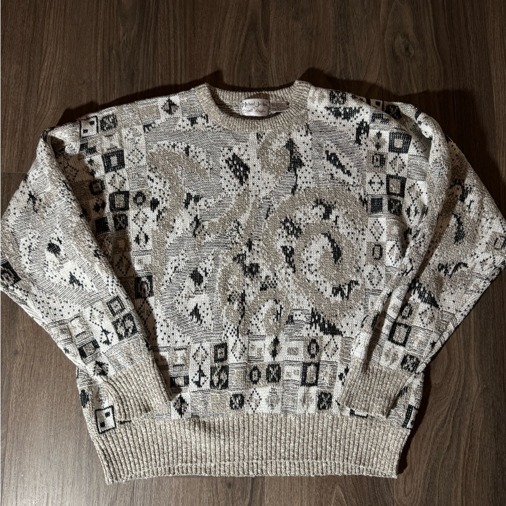 Michael Jordan Vintage Patterned Sweater